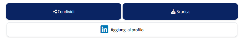 Opzioni di condivisione del badge